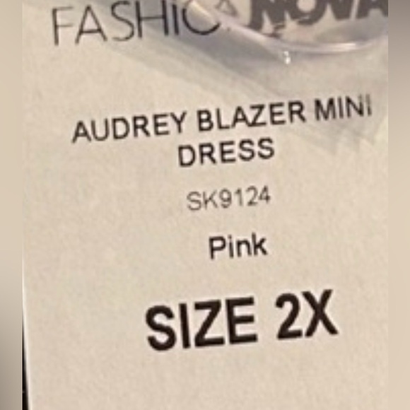 Elegant Pink Blazer Dress size 2x - Picture 3 of 3